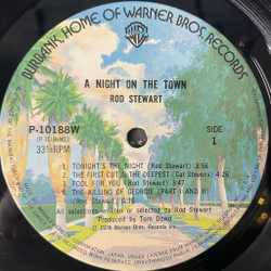 Винтажная виниловая пластинка LP Rod Stewart A Night On The Town (Japan 1976) (Obi)