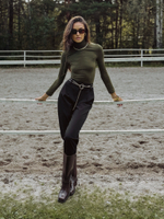 Брюки с поясом-шнурком