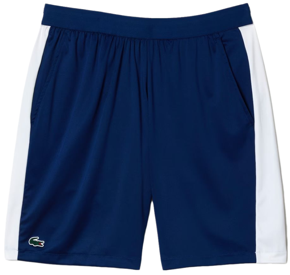 Мужские теннисные шорты Lacoste Tennis x Daniil Medvedev Regular Fit Shorts - navy blue/white