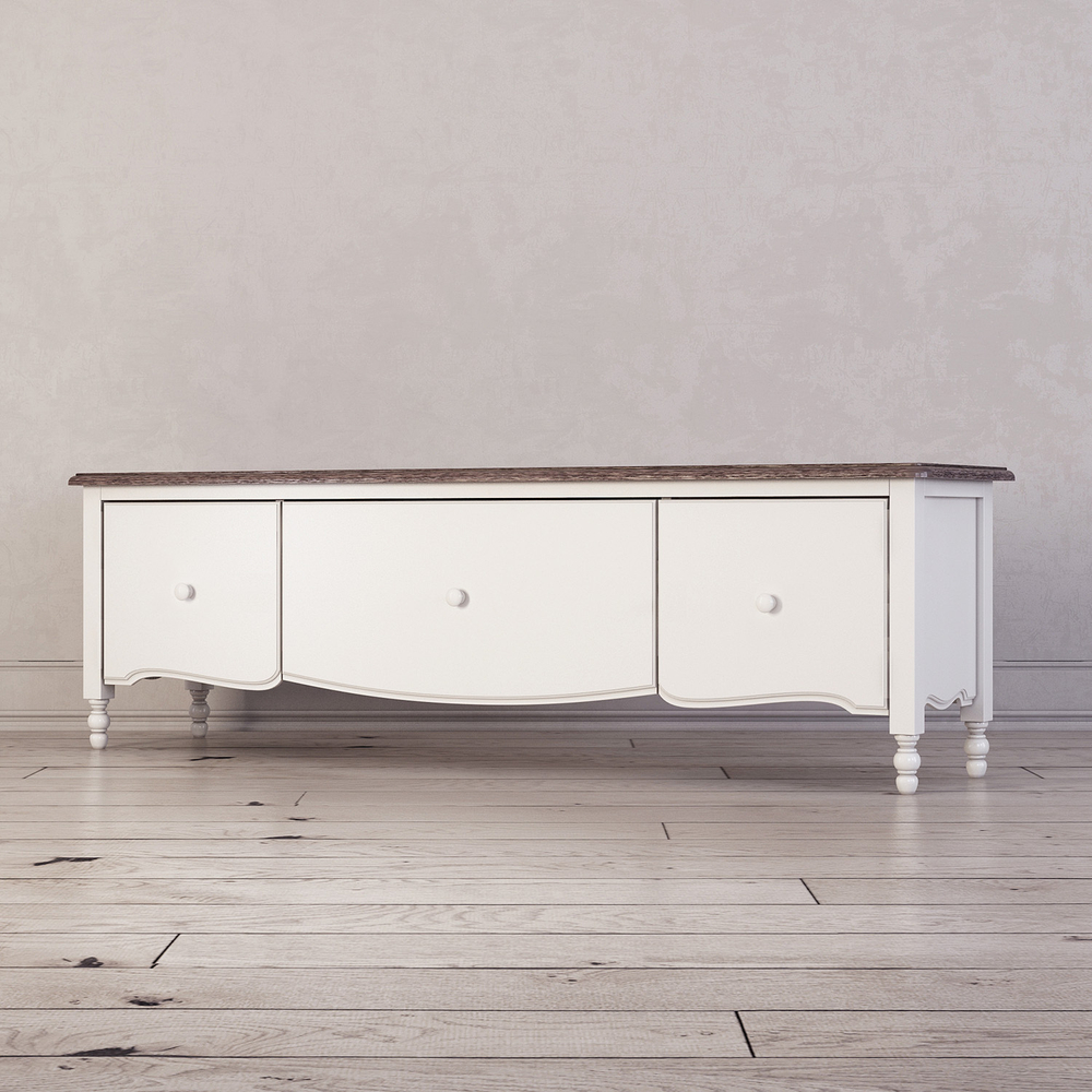 Тумба под ТВ с 3-я ящиками широкая Leblanc