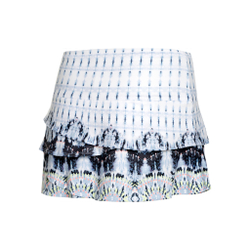 Женская теннисная юбка Lucky in Love Tye Dye Groove Skirt Women - White, Blue