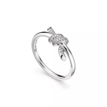 Кольцо из белого золота с бриллиантами, Tiffany💠Knot.