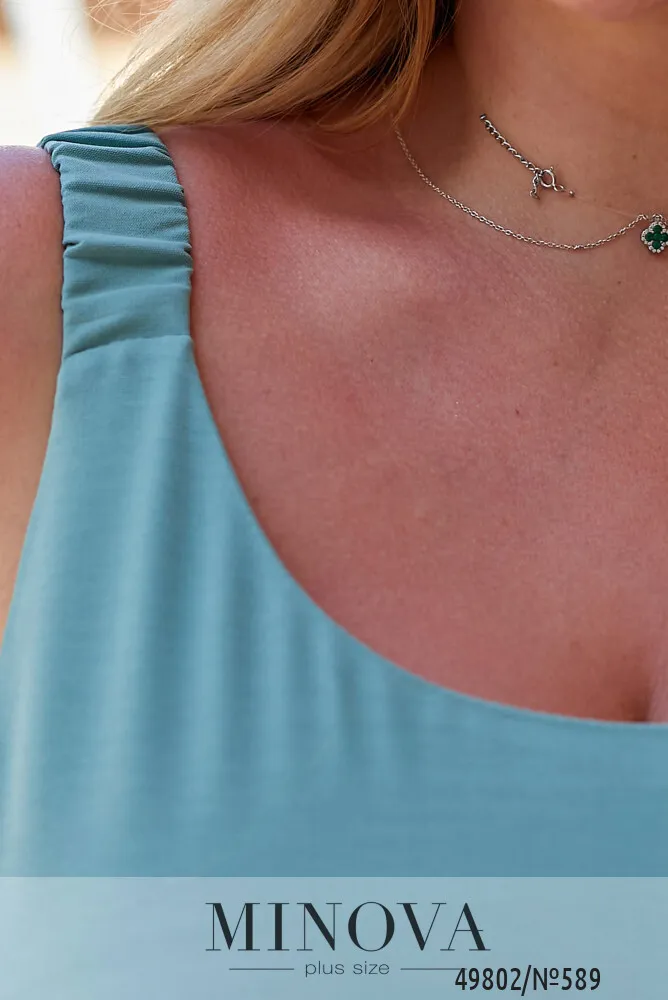 Платье 589-бирюзовый Minova