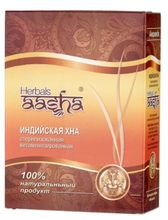 Хна Aasha Herbals индийская стерилизованная витаминизированная 80 г