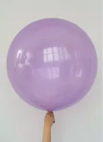 S шар гигант 24"/60 см кристалл прозрачный фиолетовый (БГ-90)