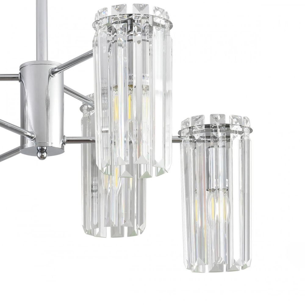 8348/6C CLASSI LN26 156 хром/прозрачный, металл/хрусталь Люстра подвесная E14 6*40W 220V FAVLA