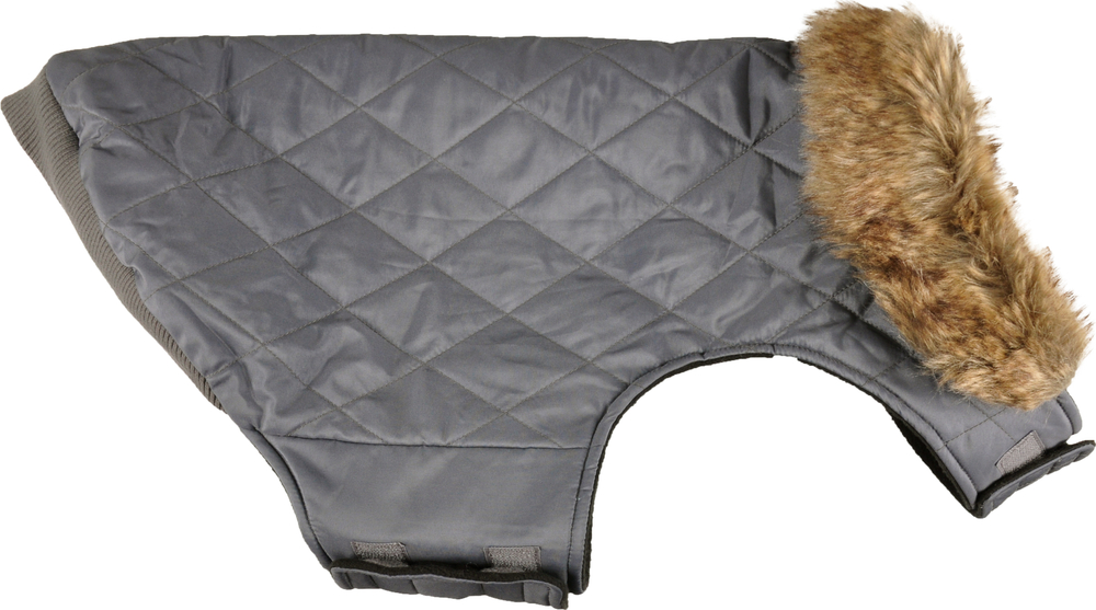 Попона с воротником ELIA, A: 35 см B: 34-36 см C: 50-56 см, ПЭ/флис, серый, Flamingo