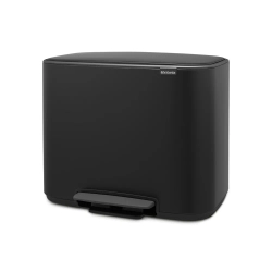 Brabantia Контейнер для мусора Bo 3х11л с сортировкой, черный 121104