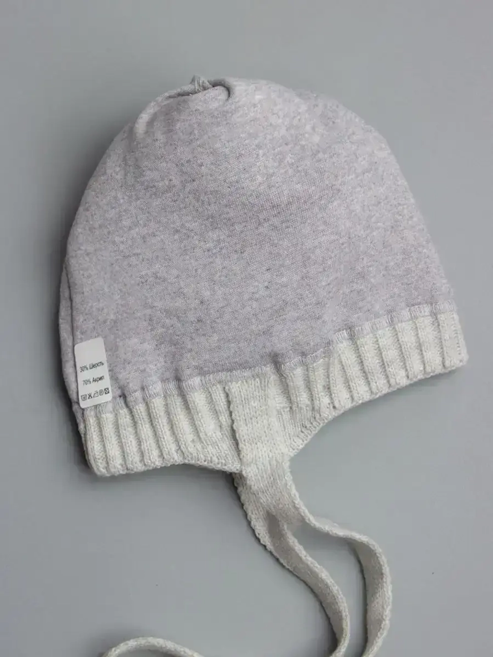 Шапка для девочки с ушками осенняя