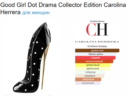 Good Girl Dot Drama Collector Edition Carolina Herrera (duty free парфюмерия) 80ml