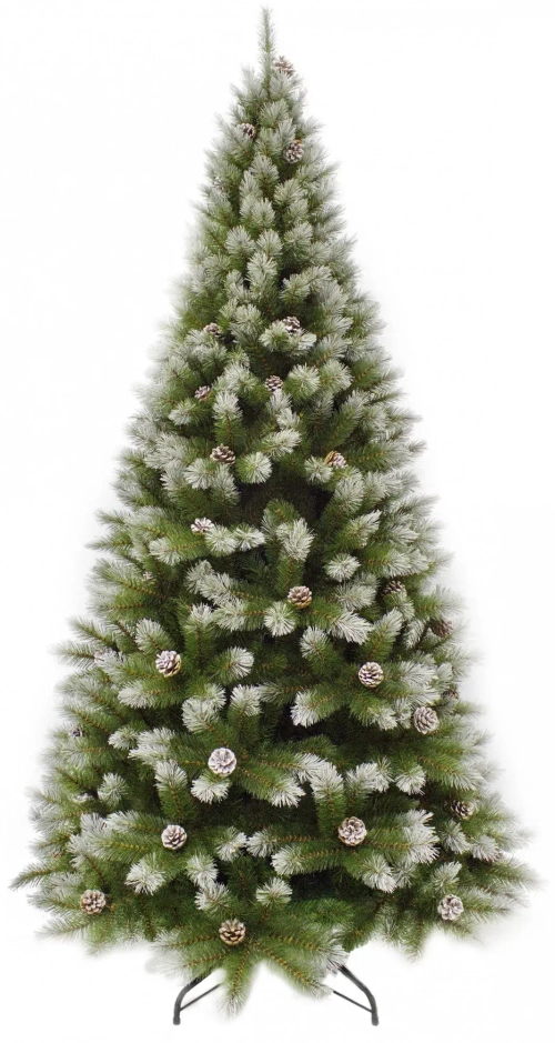 Сосна Женева заснеженная с шишками 230 см., ЛЕСКА, Triumph Tree (73122)