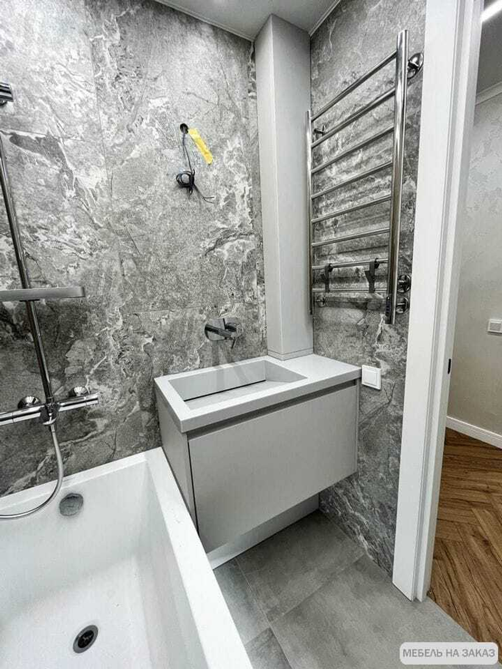 Шкаф и тумба в ванную на заказ