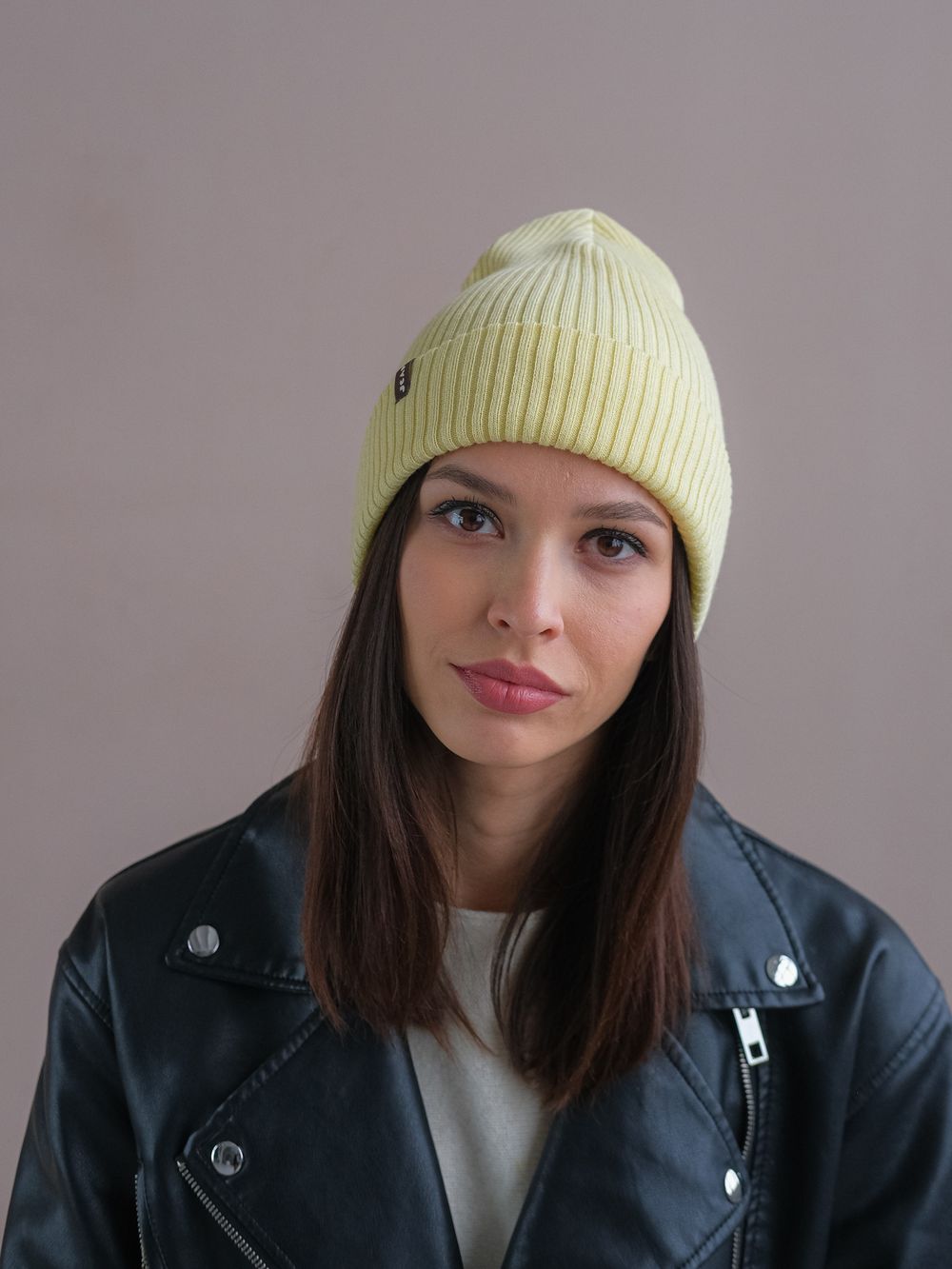 Шапка вязаная весенняя/осенняя (Груша) МУЛА