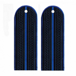 Погоны Юстиция темно-синие 1 васильковый просвет