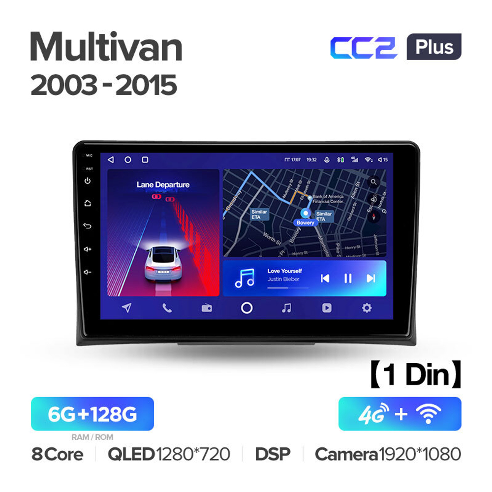 Teyes CC2 Plus 9"для Volkswagen Multivan T5 2003-2015