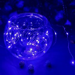 ULD-S0500-050-SCB-2AA PURPLE IP20 DEW Гирлянда светодиодная на батарейках 2AA не в-к. Роса. 5м. 50 светодиодов. Фиолетовый свет. Провод медный. TM Uniel