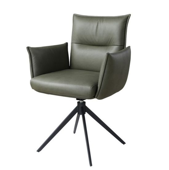 Стул DEAN 360 град.поворот. Темно-серый экокожа Maison 99# / Черный