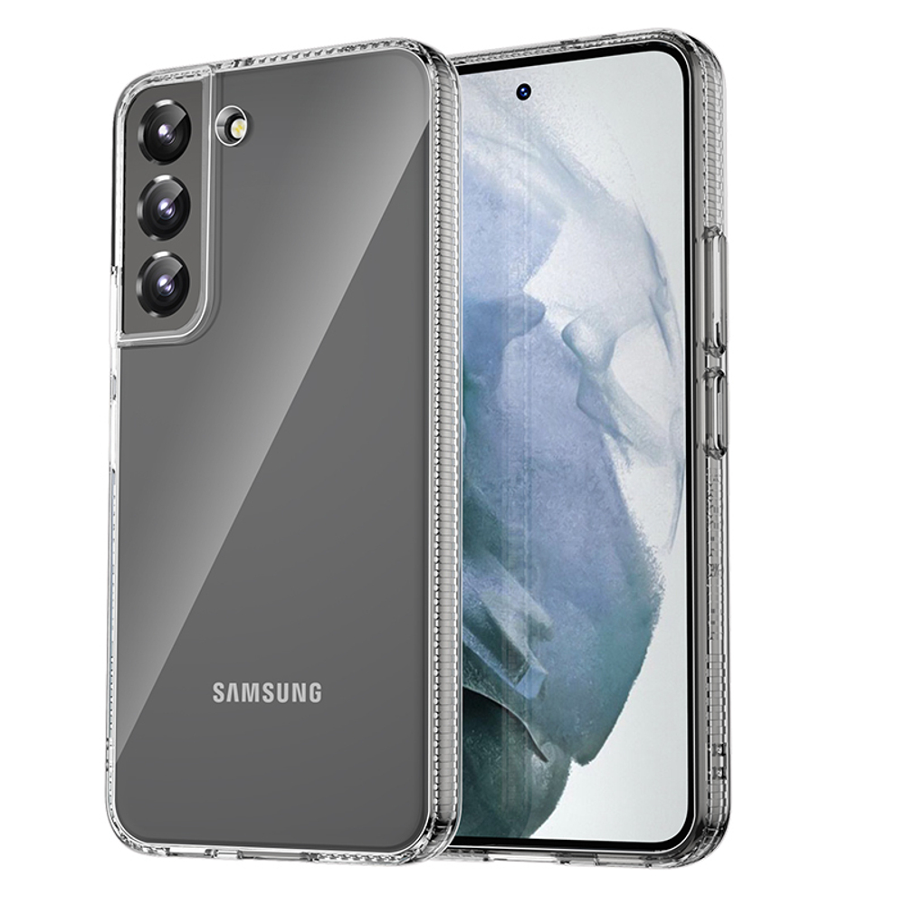 Усиленный прозрачный чехол для Samsung Galaxy S22+ Плюс, серия Clear от Caseport