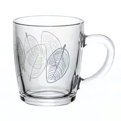 Кружка стеклянная 340мл «Ливс» (рис.41548) 55531SLBD69