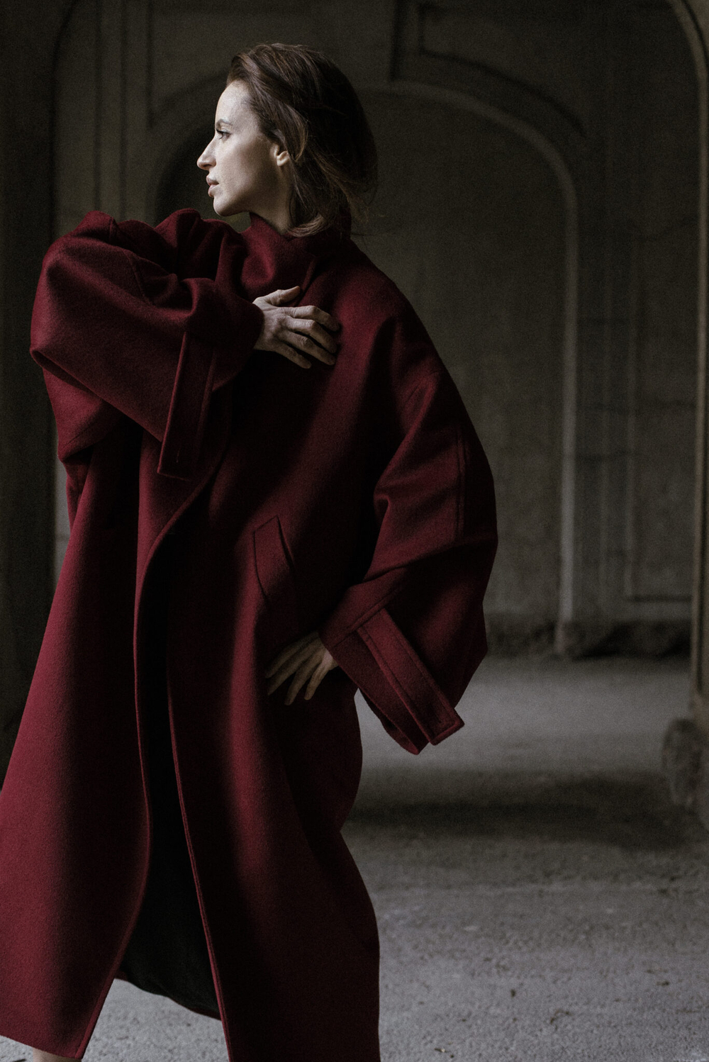 Пальто Zoe Burgundy