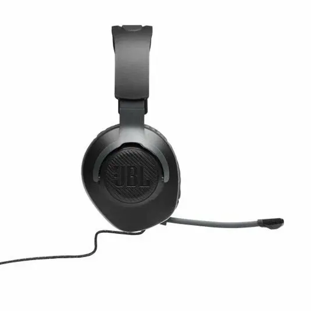 Компьютерная гарнитура JBL Quantum 100, черные, игровые наушники проводные