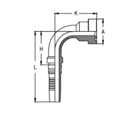 Фитинг DN 38 SFS CAT 1.1/2 63.5 (90) Interlock