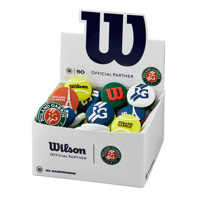 Теннисная ракетка Wilson Roland Garros 2022 Dampener Box Of 50 Pcs - Blue, Orange