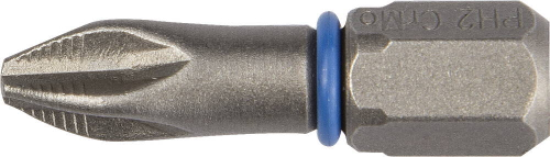 Биты ЗУБР ″ЭКСПЕРТ″ торсионные кованые, обточенные, хромомолибденовая сталь, тип хвостовика C 1/4″, PH2, 25мм, 2шт