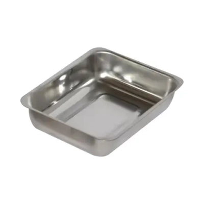 Лоток прямоугольный 0,6 л 200х150х45 мм нержавеющий без крышки МЕ-ЛМПр-200/45п