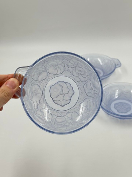 Пиала стеклянная с цветами