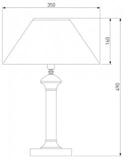 Настольная лампа декоративная Eurosvet Majorka 008/1T GR (зеленый)