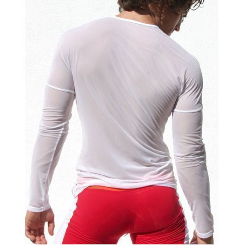 Мужская кофта прозрачная белая RUFSKIN Veiling Sleeved White