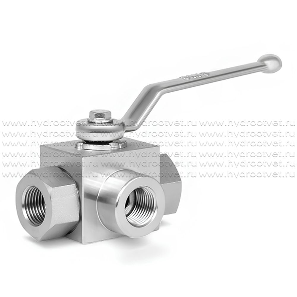 KHB3K-G1/2-L-1111-01-1 - Шаровой кран 3/2 на высокое давление, резьба G1/2"