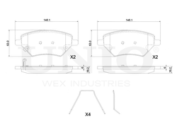 Колодки тормозные диск. передние UNIO BRP-20088