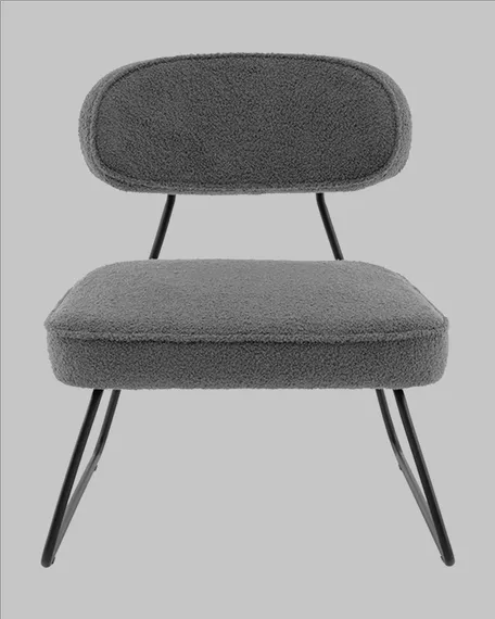 Лаунж-кресло Take, темно-серое букле