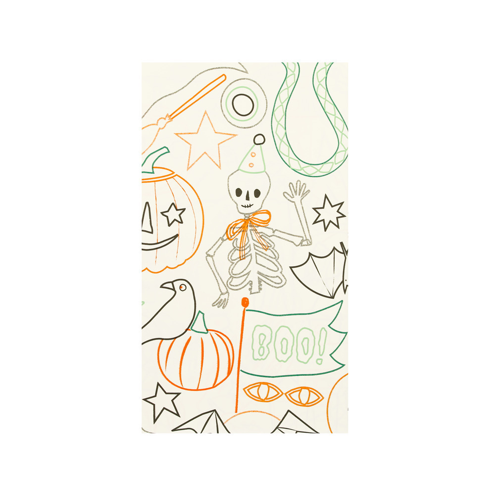Скатерть для рисования "Halloween" 1шт. (1,3 x 2,4м)