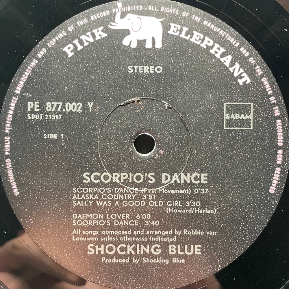 Shocking Blue ‎– Scorpio's Dance (Бельгия 1970г.)