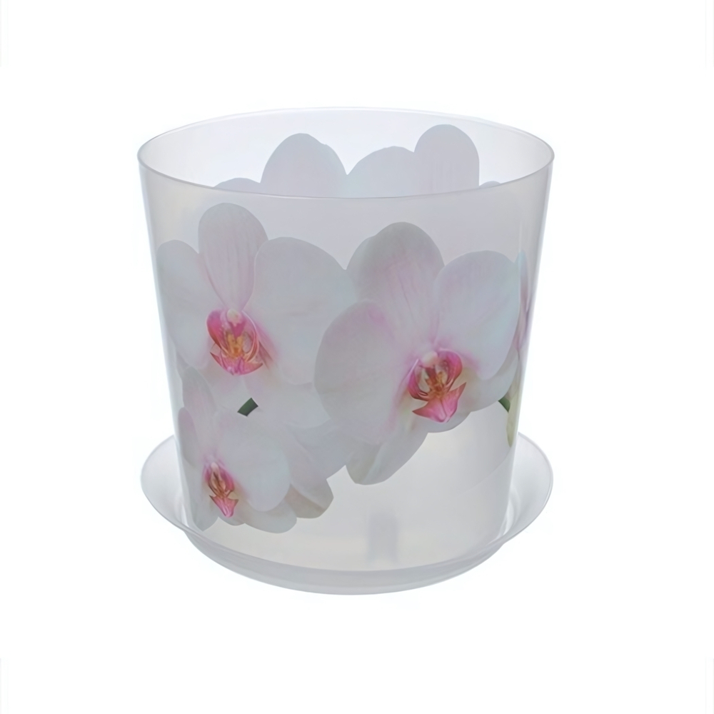 Кашпо ДЕКО "Орхидея" с подставкой D160мм 2,4л, М3106