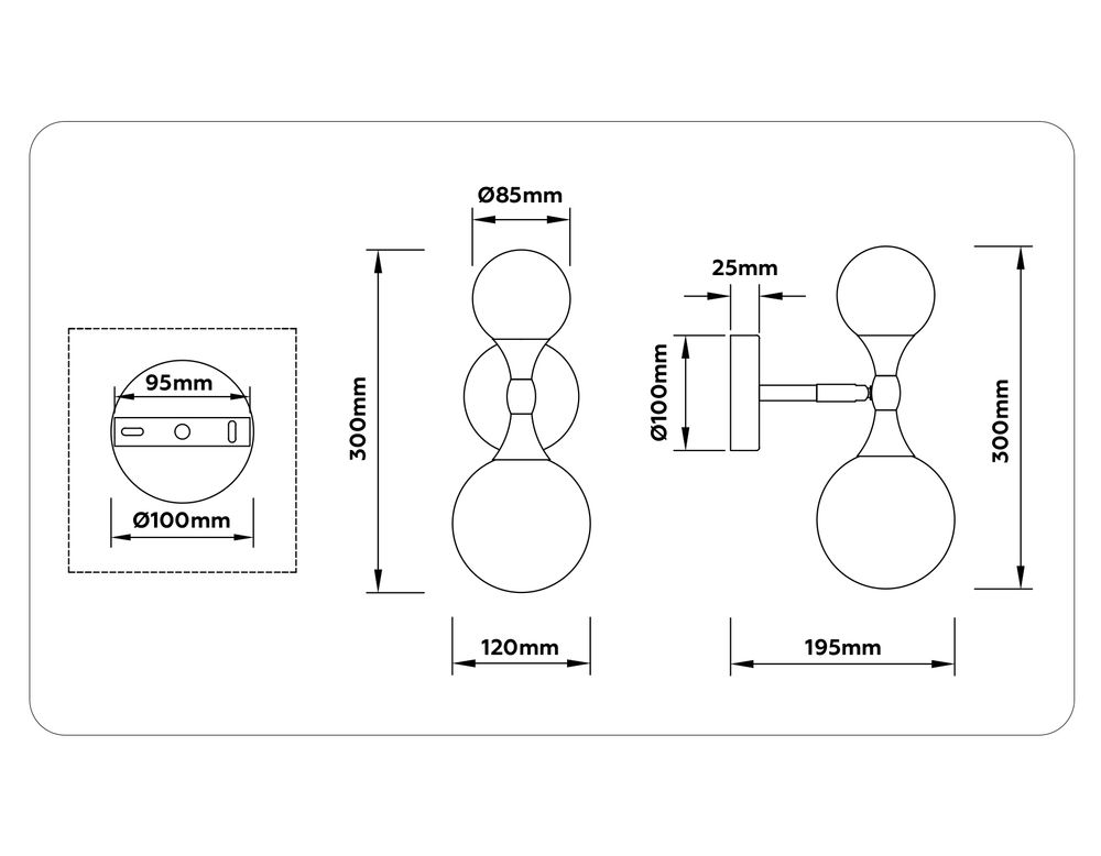 Ambrella Настенный светильник со сменной лампой Modern LH51053