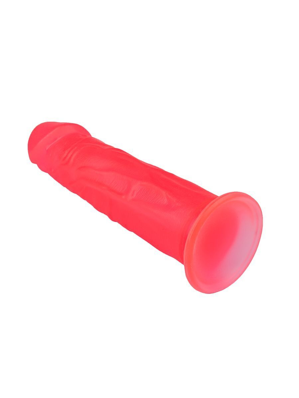 Розовый фаллоимитатор с подошвой-присоской - 18,5 см. (Цвет: розовый)
