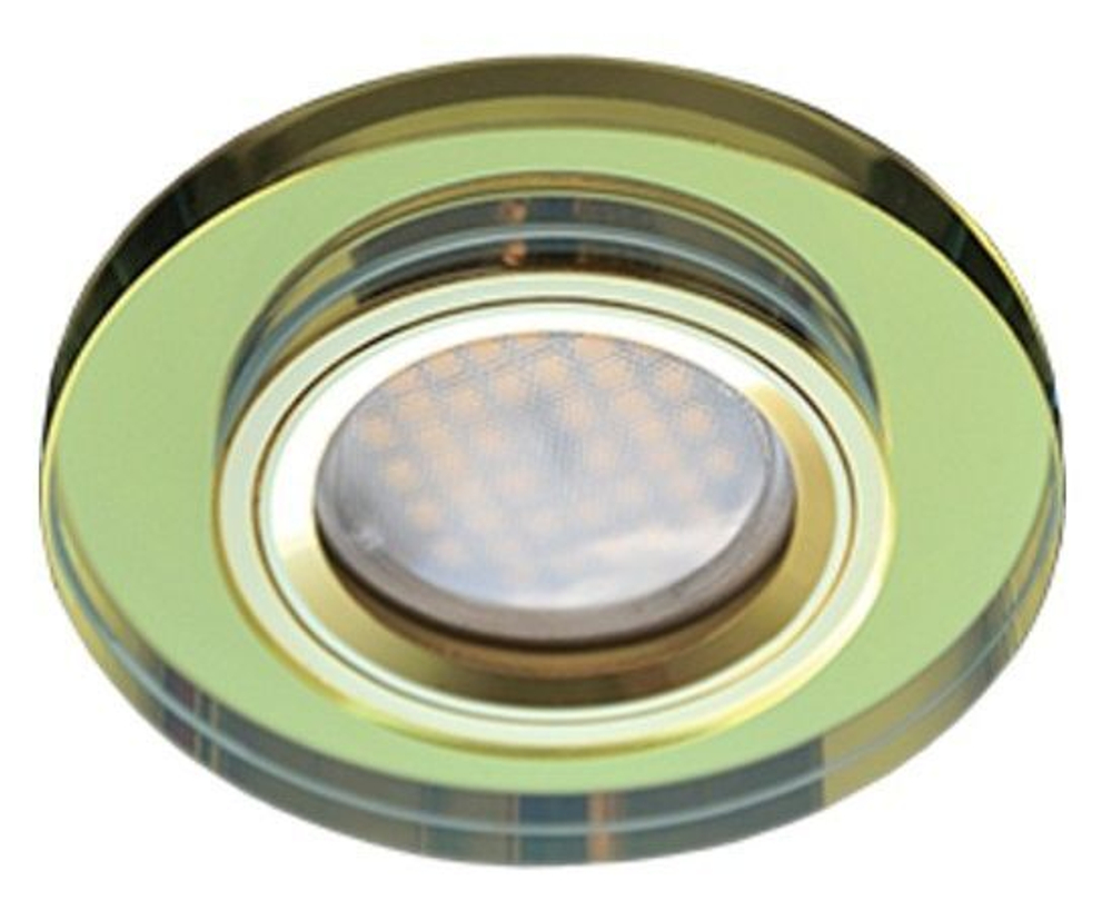 Ecola MR16 DL1650 GU5.3 Glass Стекло Круг Золото / Золото 25x95 (кd74)