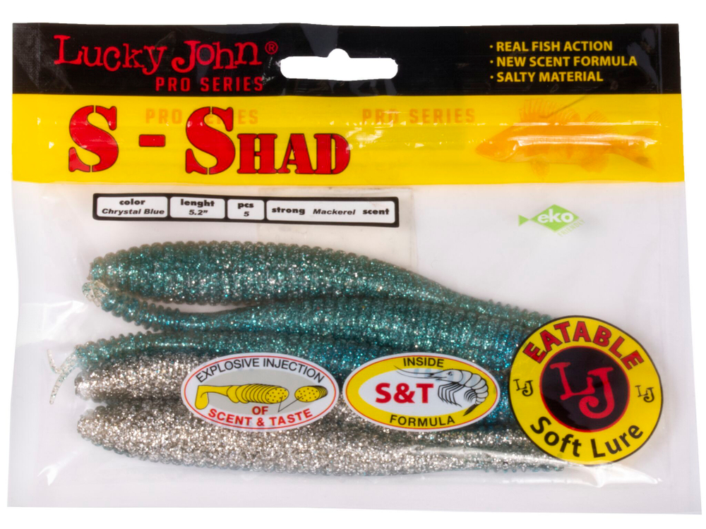 Черви съедобные LJ Pro Series S-SHAD 5.2in (13.20)/T05 5шт.