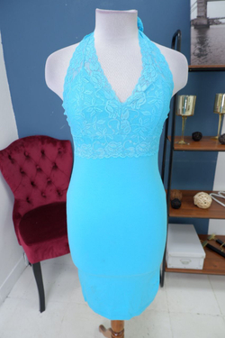 Сарафан бирюзовый с кружевом 40 размер