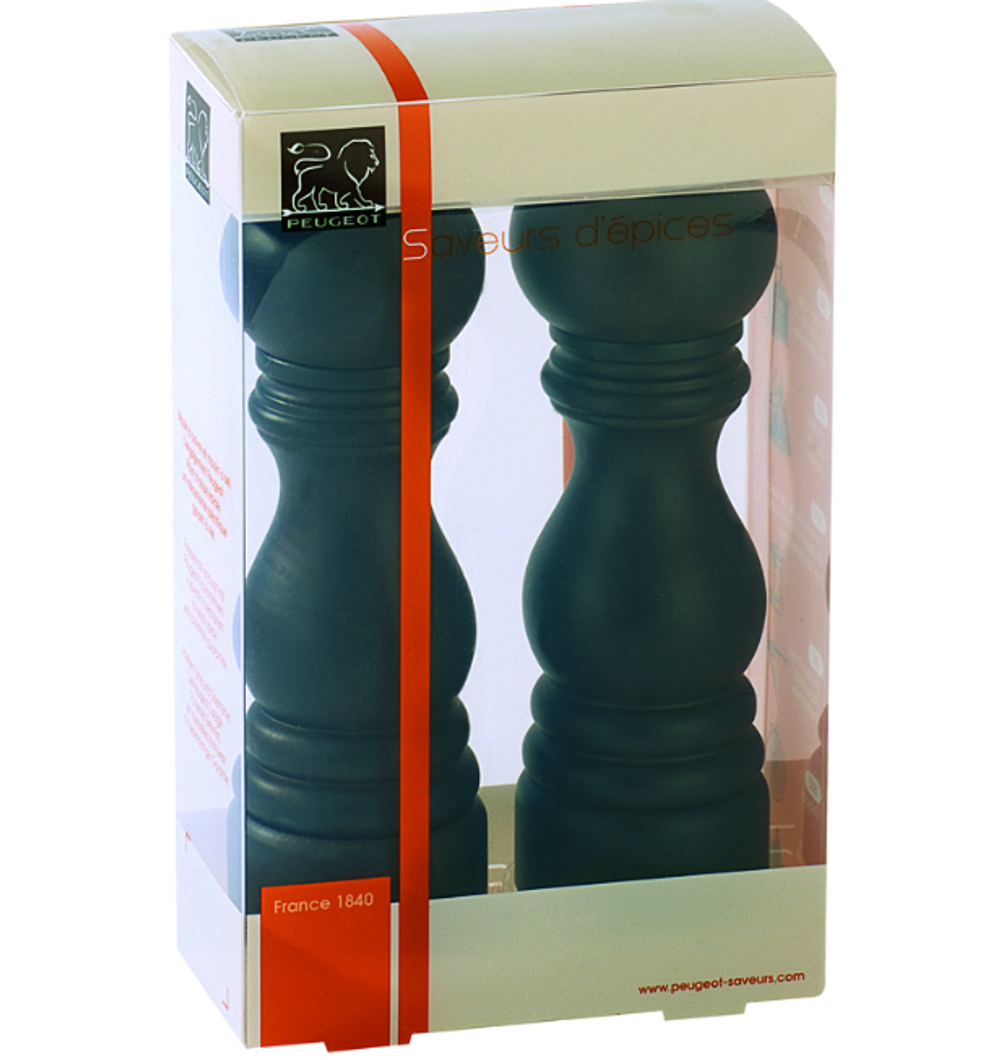 Набор мельниц для соли и перца 18 см Peugeot Paris Select темно-коричневый Франция упаковка