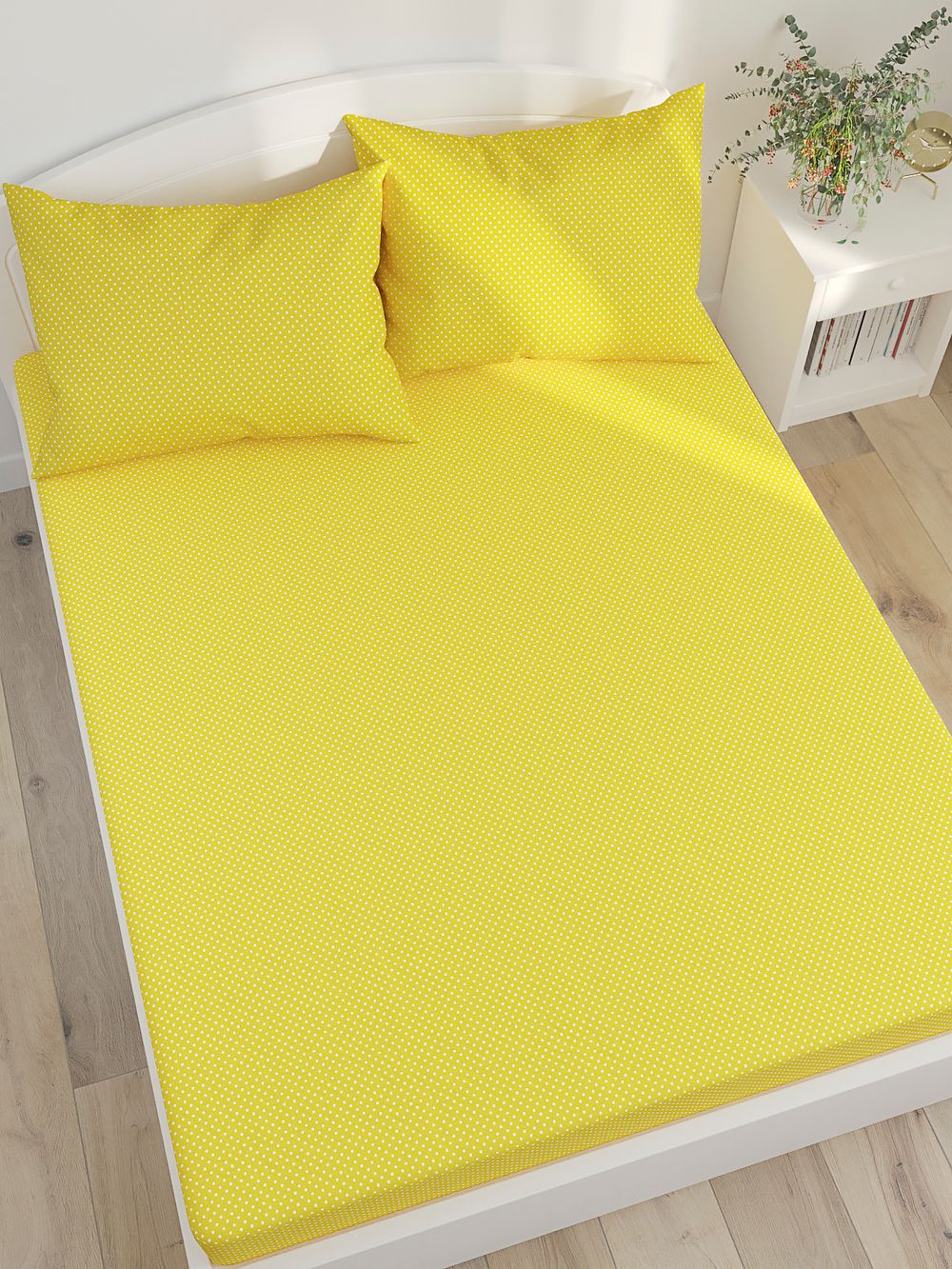 Простынь на резинке Сказка "Солнышко" 120х200 см, перкаль