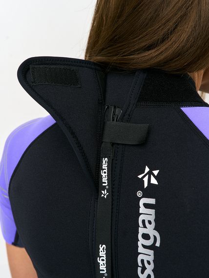 Гидрокостюм Sargan Nero 2.0 Shorty Pro lady 2 мм черно-сиреневый