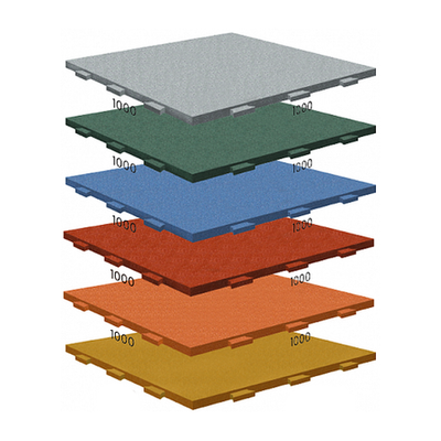 Модульное напольное покрытие Rubblex Active (скрытый ласточкин хвост) 100х100 см 25 мм от 100 шт. Синий