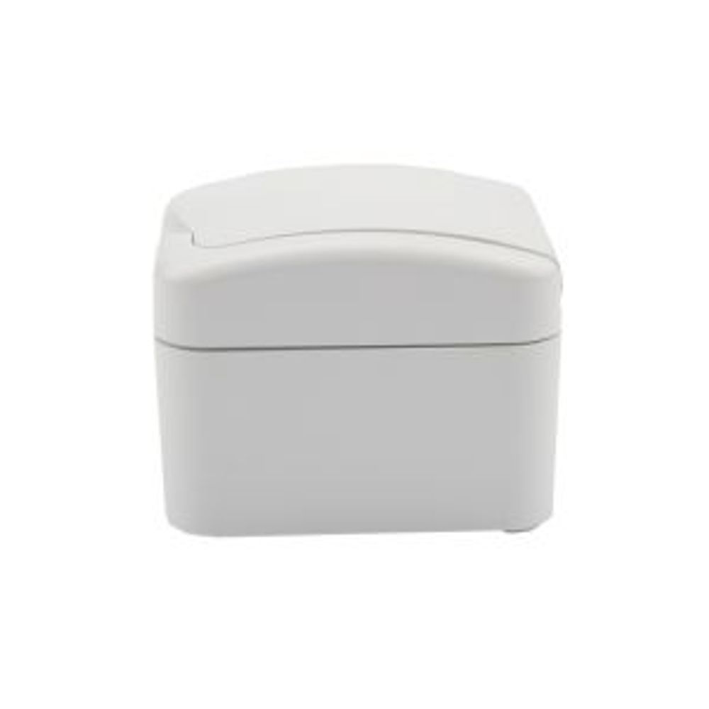 Розетка одноместная, керамика IP54 с/з, о/у, белая мини KRANZ