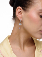 Серьги "Flower Pearl Drop Pink"