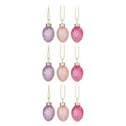 GAEM Набор из 9-ти изделий декоративных подвесных "Яйцо пасхальное" (3*5,5), L10 W16 H3,5 см